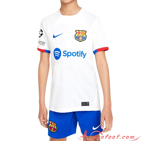 Nouvelle Maillot de Foot FC Barcelone Enfant Exterieur 2023/2024