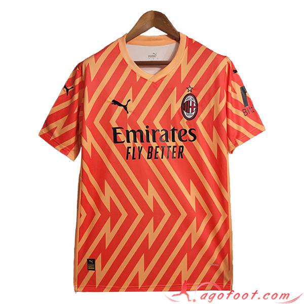 Maillot de Foot Milan AC Gardien de But Orange 2023/2024