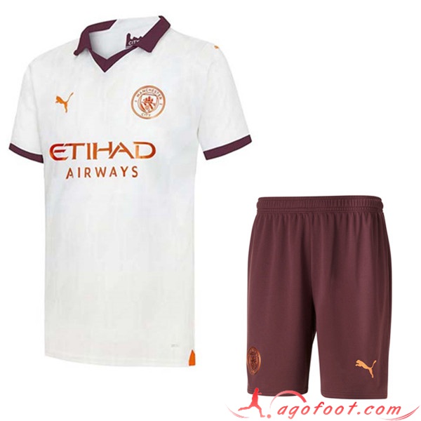 Maillot de Foot Manchester City Enfant Exterieur 2023/2024