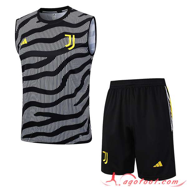 Ensemble Training Debardeur + Shorts Juventus Gris 2023/2024