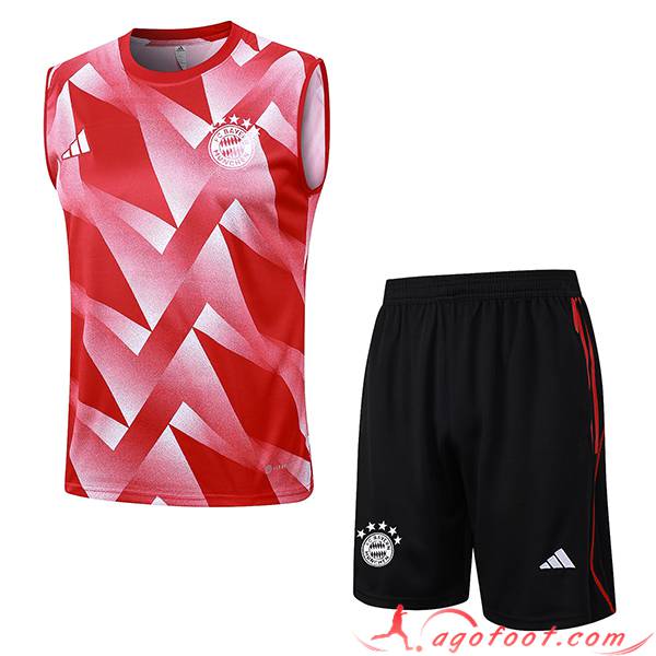 Ensemble Training Debardeur + Shorts Bayern Munich Rouge 2023/2024 -03