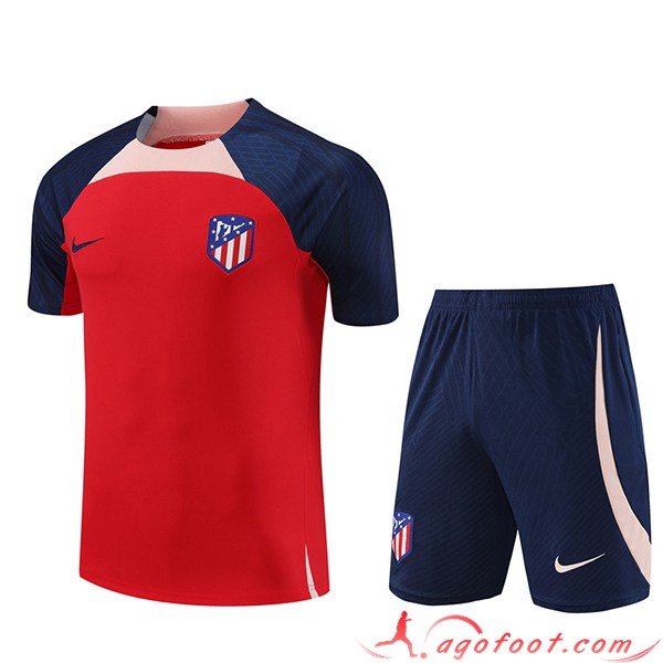 Ensemble Training T-Shirts + Shorts Atletico Madrid Rouge 2023/2024 -03
