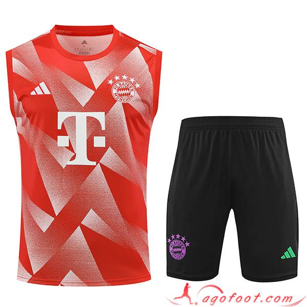 Ensemble Training Debardeur + Shorts Bayern Munich Orange 2023/2024