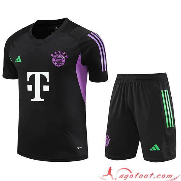 Ensemble Training T-Shirts + Shorts Bayern Munich Noir 2023/2024 -05