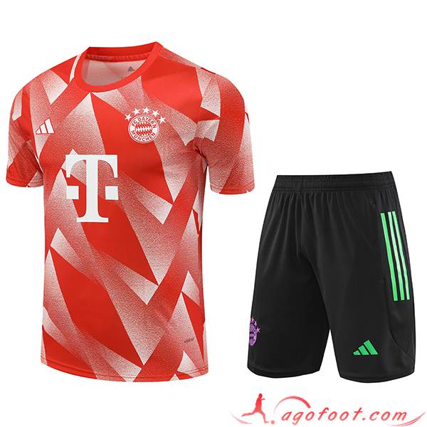 Ensemble Training T-Shirts + Shorts Bayern Munich Orange 2023/2024 -02