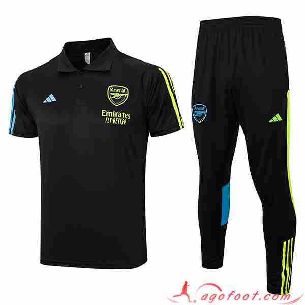 Ensemble Polo Foot Arsenal Noir 2023/2024