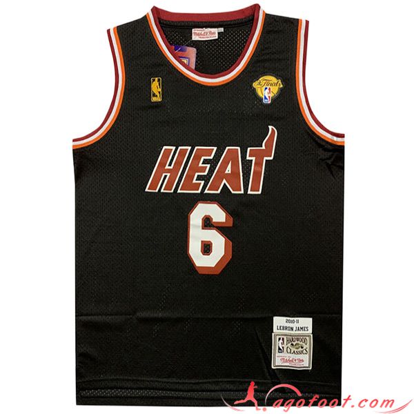 Maillot Miami Heat (JAMES #6) 2023/24 Rouge -02