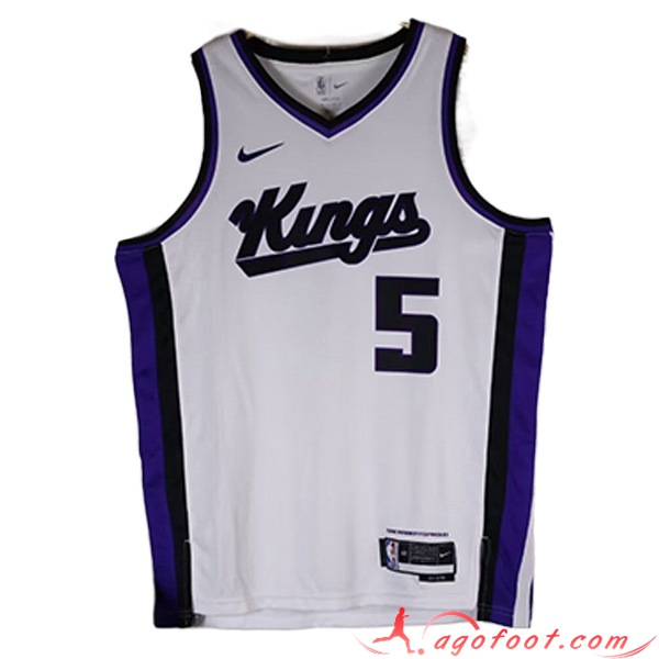 Maillot Sacramento Kings (FOX #5) 2023/24 Blanc