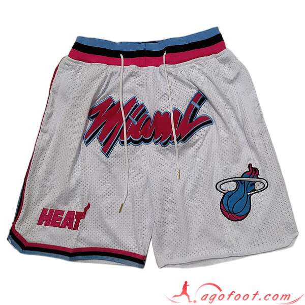 Shorts NBA Miami Heat 2023/24 Blanc