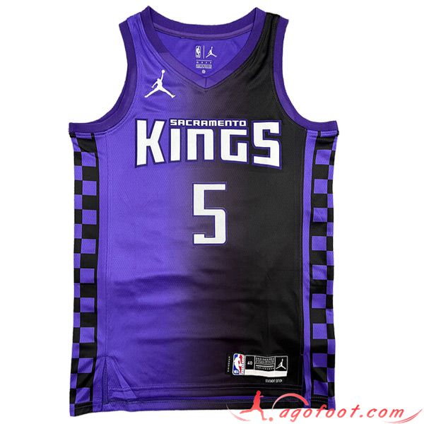 Maillot Sacramento Kings (FOX #5) 2023/24 Pourpre
