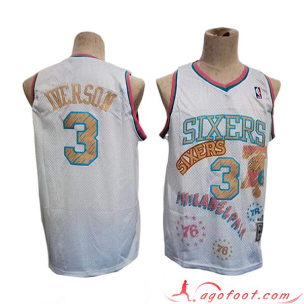 Maillot Philadelphia 76ers (IVERSON #3) 2023/24 Blanc