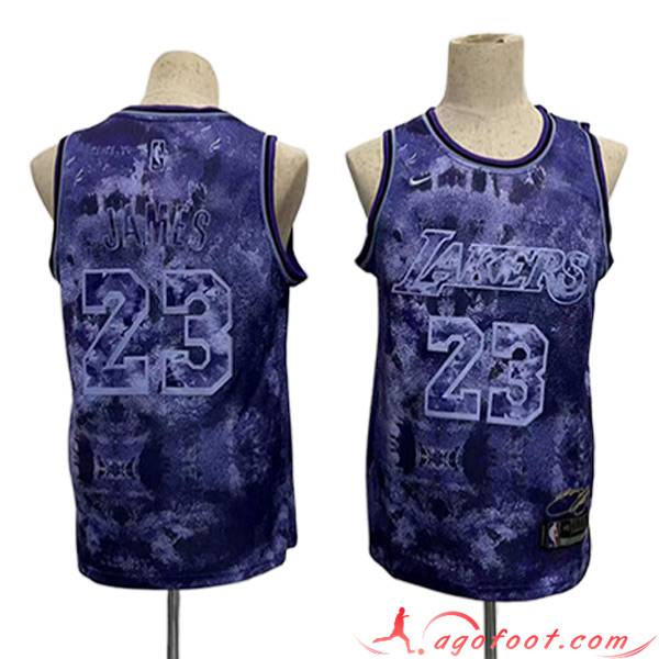 Maillot Los Angeles Lakers (JAMES #23) 2023/24 Pourpre