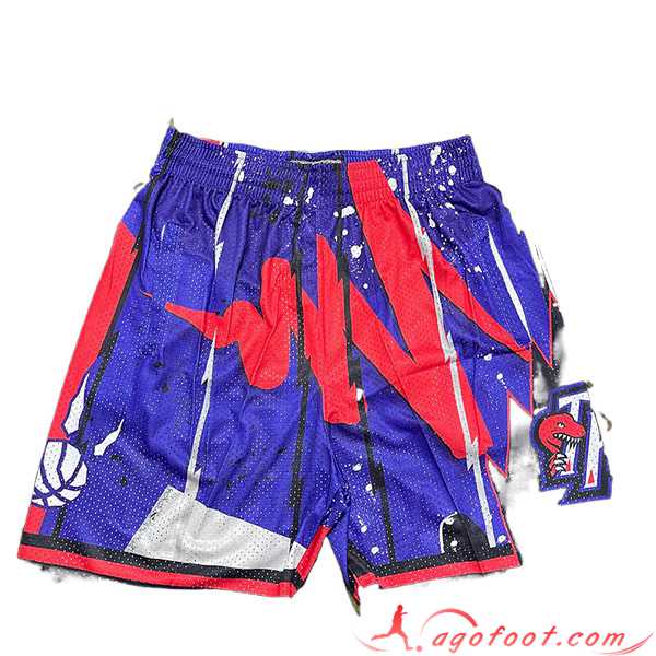 Shorts NBA Toronto Raptors 2023/24 Bleu/Rouge