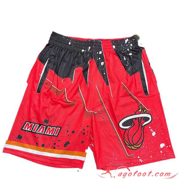 Shorts NBA Miami Heat 2023/24 Rouge