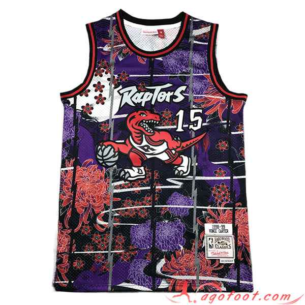 Maillot Toronto Raptors (CARTER #15) 2023/24 Pourpre/Rouge