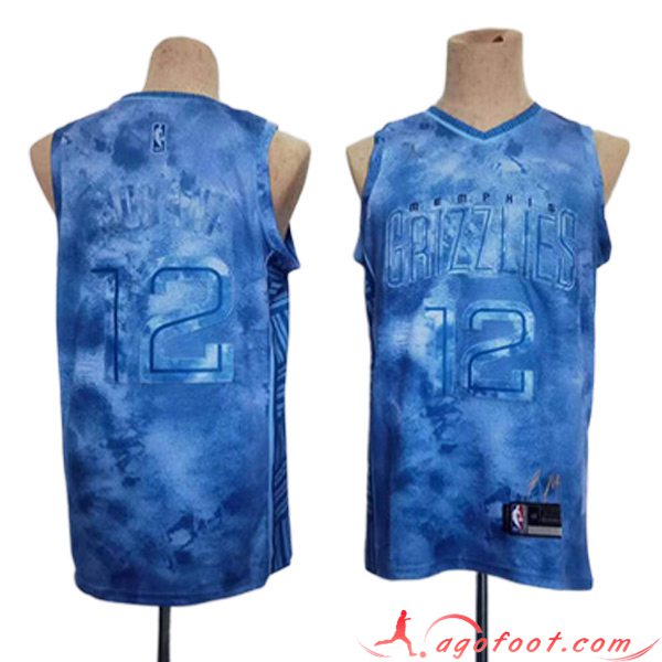 Maillot Memphis Grizzlies (MORANT #12) 2023/24 Bleu -03
