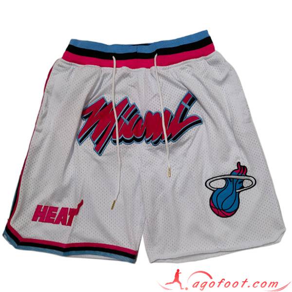Shorts NBA Miami Heat 2023/24 Blanc