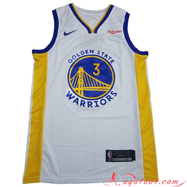 Maillot Golden State Warriors (PAUL #3) 2023/24 Blanc