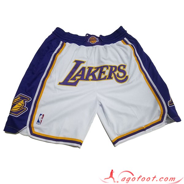 Shorts NBA Los Angeles Lakers 2023/24 Blanc/Bleu