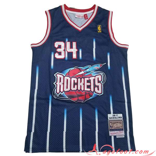 Maillot Houston Rockets (OLAJUWON #34) 2023/24 Bleu