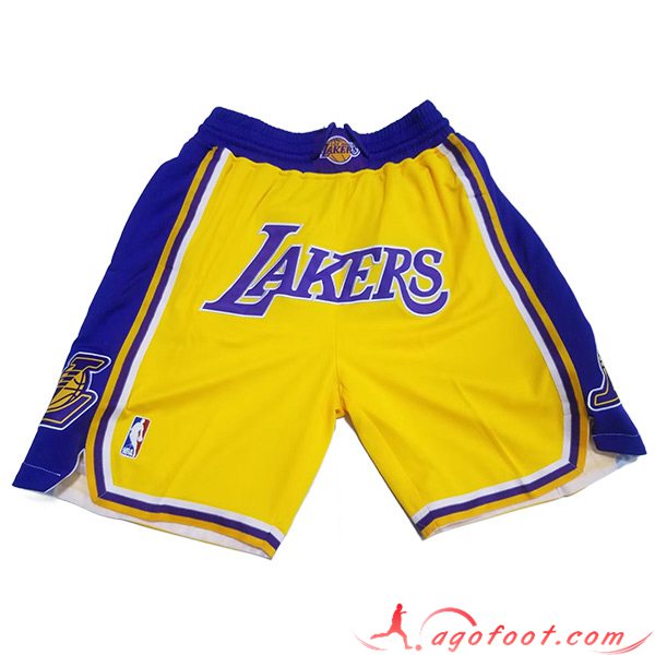 Shorts NBA Los Angeles Lakers 2023/24 Bleu/Jaune