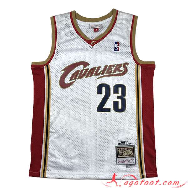 Maillot Cleveland Cavaliers (JAMES #23) 2023/24 Blanc