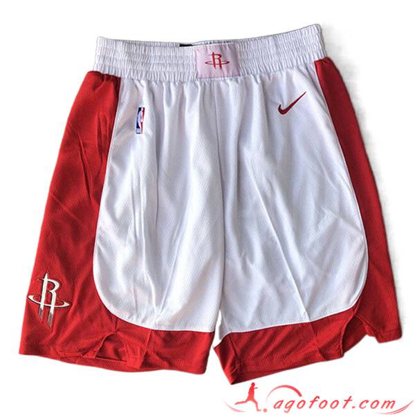 Shorts NBA Houston Rockets 2023/24 Rouge/Blanc
