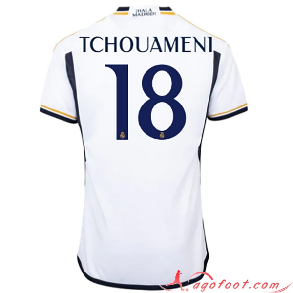 Maillot de Foot Real Madrid (TCHOUAMÉNI #18) 2023/2024 Domicile