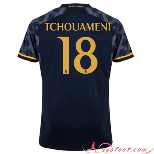 Maillot de Foot Real Madrid (TCHOUAMÉNI #18) 2023/2024 Exterieur