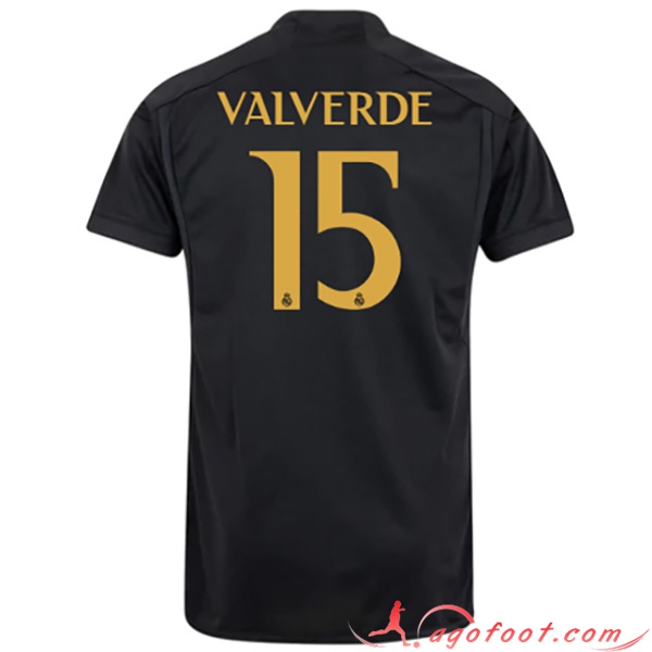 Maillot de Foot Real Madrid (VALVERDE #15) 2023/2024 Third