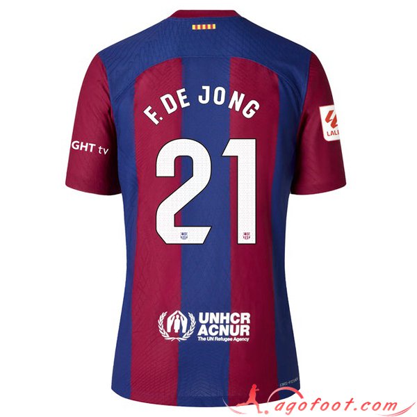 Maillot de Foot Barcelona (F. DE JONG #21) 2023/2024 Domicile