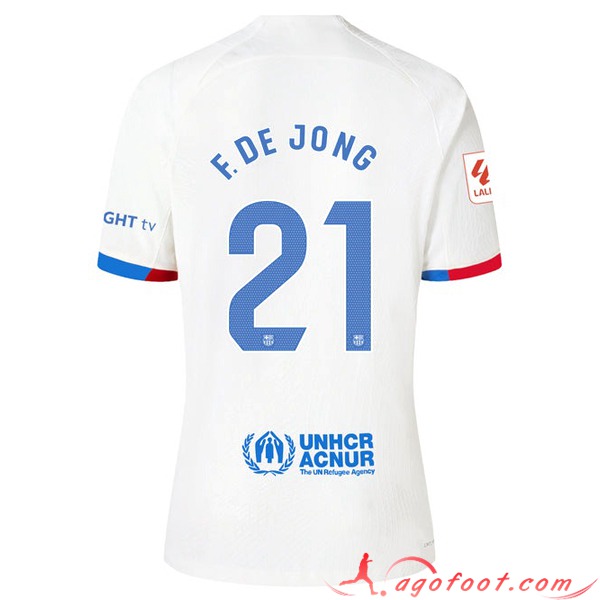 Maillot de Foot Barcelona (F. DE JONG #21) 2023/2024 Exterieur