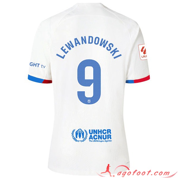 Maillot de Foot Barcelona (LEWANDOWSKI #9) 2023/2024 Exterieur