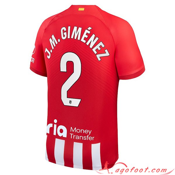Maillot de Foot Atletico Madrid (J.M. GIMÉNEZ #2) 2023/2024 Domicile