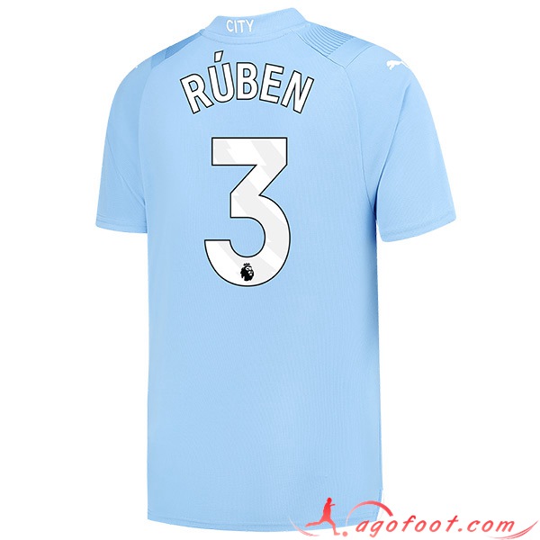 Maillot de Foot Manchester City (RÚBEN #3) 2023/2024 Domicile