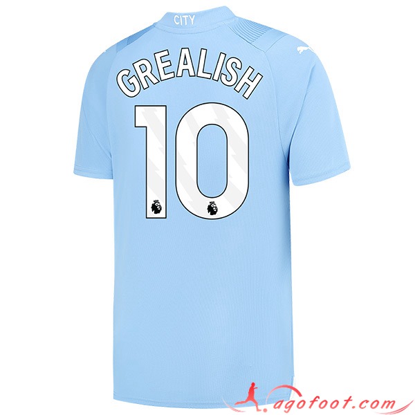 Maillot de Foot Manchester City (GREALISH #10) 2023/2024 Domicile