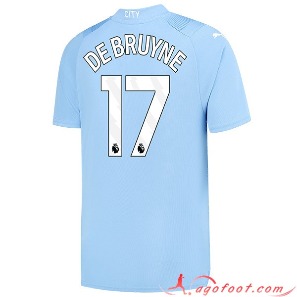Maillot de Foot Manchester City (DE BRUYNE #17) 2023/2024 Domicile