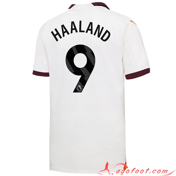 Maillot de Foot Manchester City (HAALAND #9) 2023/2024 Exterieur