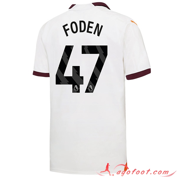 Maillot de Foot Manchester City (FODEN #47) 2023/2024 Exterieur