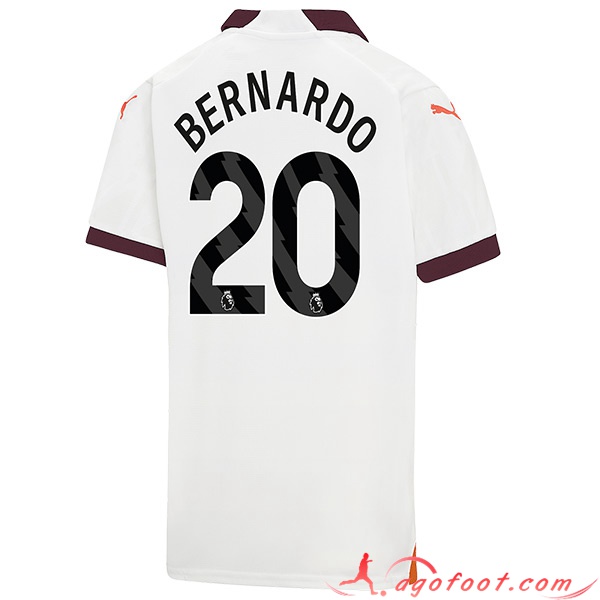 Maillot de Foot Manchester City (BERNARDO #20) 2023/2024 Exterieur