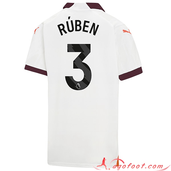 Maillot de Foot Manchester City (RÚBEN #3) 2023/2024 Exterieur