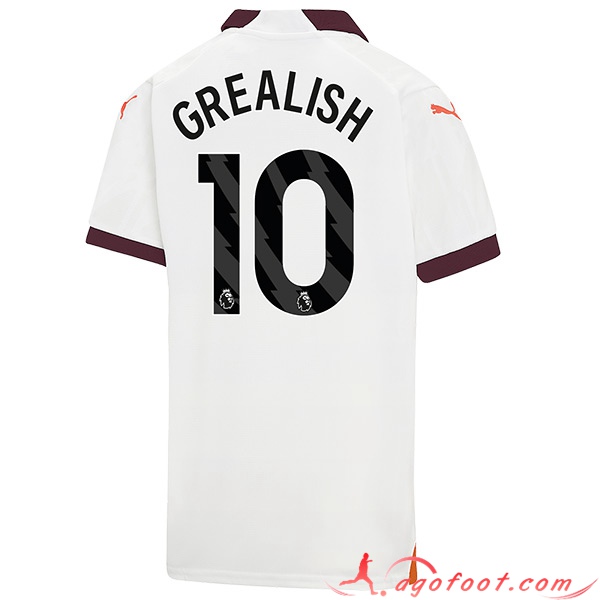 Maillot de Foot Manchester City (GREALISH #10) 2023/2024 Exterieur