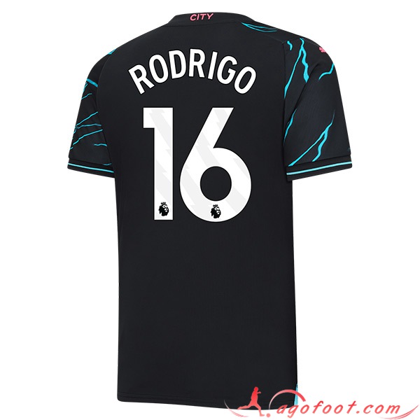 Maillot de Foot Manchester City (RODRIGO #16) 2023/2024 Third