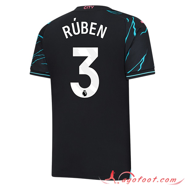 Maillot de Foot Manchester City (RÚBEN #3) 2023/2024 Third