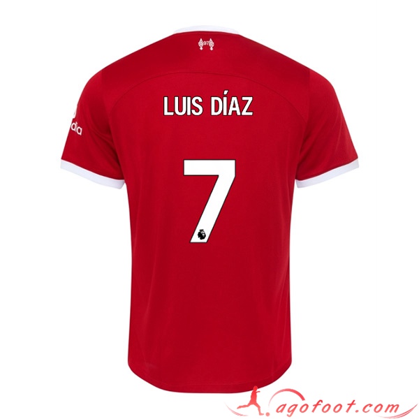Maillot de Foot Liverpool (LUIS DÍAZ #7) 2023/2024 Domicile