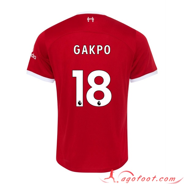 Maillot de Foot Liverpool (GAKPO #18) 2023/2024 Domicile