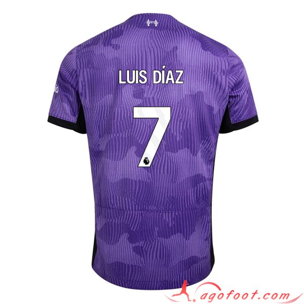 Maillot de Foot Liverpool (LUIS DÍAZ #7) 2023/2024 Third