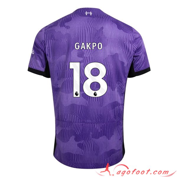 Maillot de Foot Liverpool (GAKPO #18) 2023/2024 Third