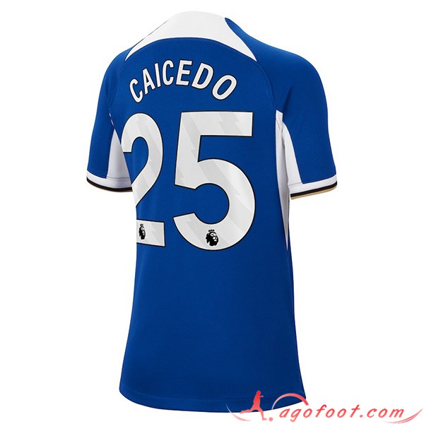 Maillot de Foot Chelsea (CAICEDO #25) 2023/2024 Domicile