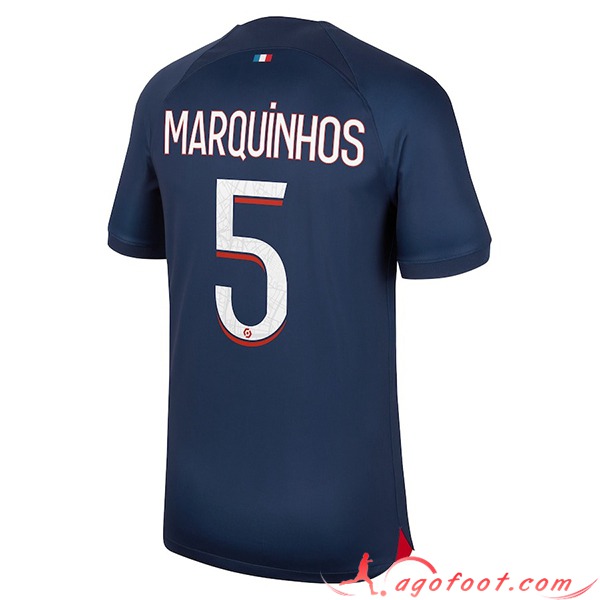 Maillot de Foot PSG (MARQUINHOS #5) 2023/2024 Domicile